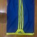 Adidas Bottoms | Adidas Boys Three-Stripe Shorts, Med (10-12) | Color: Blue/Yellow | Size: Medium (10-12)