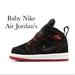 Nike Shoes | Baby Air Jordan’s | Color: Black/Red | Size: 4bb