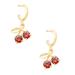 Kate Spade Jewelry | Kate Spade Cherry Huggie Hoop Earrings Red / Gold | Color: Gold/Red | Size: Os