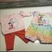Disney Matching Sets | Minnie Mouse Rainbow Unicorn Pony 3 Pc Set | Color: Pink/Red | Size: Newborn