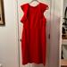 J. Crew Dresses | J Crew Red Ruffle Sheath Dress Size 12 | Color: Red | Size: 12
