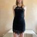 Free People Dresses | Free People Crochet Mini Dress | Color: Black | Size: Xs