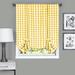 Buffalo Check Window Curtain Tie Up Shade by Achim Home Décor in Yellow