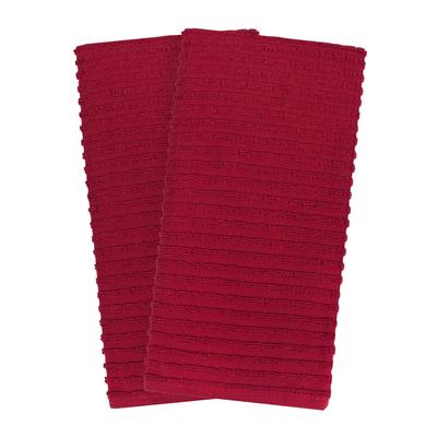 Royale 2Pk Solid Kitchen Towel by RITZ in Paprika