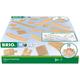 Gleise-Set BRIO "BRIO WORLD, Schienensortiment Deluxe" Eisenbahn-Schienensets braun (holzfarben) Kinder Ab 3-5 Jahren