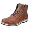 Winterboots RIEKER, Herren, Gr. 45, braun, Nubuklederimitat, sportlich, Schuhe, mit komfortabler Rieker TEX-Ausstattung, Freizeitschuh, Schnürschuh
