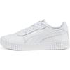 Sneaker PUMA "CARINA 2.0", Gr. 40, weiß (puma weiß, puma weiß, puma silber), Leder, sportlich, Schuhe