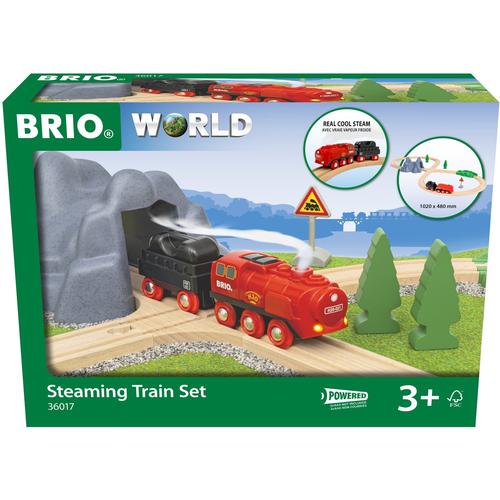 "Spielzeug-Eisenbahn BRIO ""BRIO WORLD, Batterie-Dampflok Set"" Spielzeugfahrzeuge bunt Kinder Ab 3-5 Jahren"