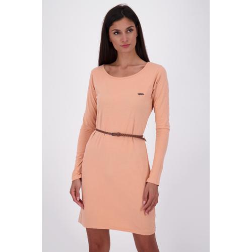„Blusenkleid ALIFE & KICKIN „“EllinAK A Longsleeve Dress Damen Sommerkleid, Kleid““ Gr. S, Normalgrößen, braun (mahagonium melange) Damen Kleider Blusenkleider“