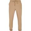 Stoffhose URBAN CLASSICS "Urban Classics Herren Tapered Jogger Pants", Herren, Gr. M, US-Größen, beige (unionbeige), 75% Polyester, 19% Viskose, 6% Elasthan, unifarben, normal, Hosen