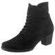 Schnürstiefelette GABOR "Palma" Gr. 38,5, schwarz Damen Schuhe Reißverschlussstiefeletten mit Innenreißverschluss