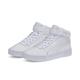 Sneaker PUMA "Carina 2.0 Mid Sneakers Damen" Gr. 37, grau (white silver gray) Schuhe Schnürstiefeletten