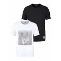 T-Shirt BRUNO BANANI Gr. XXL (60/62), schwarz-weiß (schwarz, weiß) Herren Shirts T-Shirts