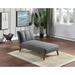 Farm on table Blue Grey Polyfiber Adjustable Chaise Bed Living Room Solid Wood Legs Plush Couch Linen in Gray | 31 H x 30 W x 62 D in | Wayfair