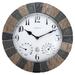 NeXtime 10" Wall Clock Resin/Plastic in Gray | 10 H x 10 W x 3 D in | Wayfair 4311