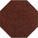 Brown 84 x 84 x 0.5 in Area Rug - Ebern Designs Square Viljo Solid Color Machine Braided Polypropylene Area Rug in Chocolate | Wayfair