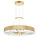 Everly Quinn Olmead 1 - Light Unique/Statement Drum LED Pendant in White/Yellow | 3 H x 32 W x 32 D in | Wayfair F5ACD26C0C304910A34C5B6AC4A53B56