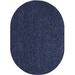 Blue/Navy 144 x 24 x 0.5 in Area Rug - Ebern Designs Square Yeico Solid Color Power Loomed Area Rug in Navy | 144 H x 24 W x 0.5 D in | Wayfair