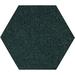 Green 24 x 24 x 0.5 in Area Rug - Ebern Designs Square Virgle Solid Color Power Loomed Area Rug in Dark | 24 H x 24 W x 0.5 D in | Wayfair
