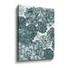 Dakota Fields Pale Teal Blue Gray Monochrome Watercolor Succulent Plants Wall III - Print Canvas in Green | 10 H x 8 W x 2 D in | Wayfair