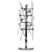 Orren Ellis 3 - Light LED Plug-in Chrome Armed Sconce Metal in Gray | 25 H x 11 W x 11 D in | Wayfair 25E3916E84494182A04472C25ACEADCA