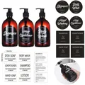 Ensemble d'Étiquettes Autocollantes pour Distributeur de Shampooing Regina Étanche Unique