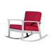 DTY Outdoor Living Longs Peak Eucalyptus Rocking Chair with Cushions