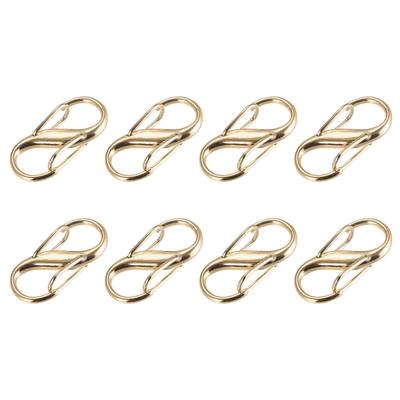 Adjustable Metal Buckle, 8Pcs 27x13mm Chain Shortener Bag Strap Clasp, Gold - Gold Tone - 27mm x 13mm