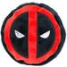 Red/Black/White Marvel Deadpool Logo Plush Squeaker Dog Toy, X-Small