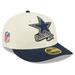Men's New Era Cream/Navy Dallas Cowboys 2022 Sideline Low Profile 59FIFTY Fitted Hat