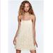 Zara Dresses | Nwt Zara Woman Strappy Crochet Dress Bloggers Fav Size S Small | Color: Cream | Size: S