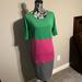 Lularoe Dresses | Lularoe Julia Size Large Green/Pink/Gray | Color: Green/Pink | Size: L