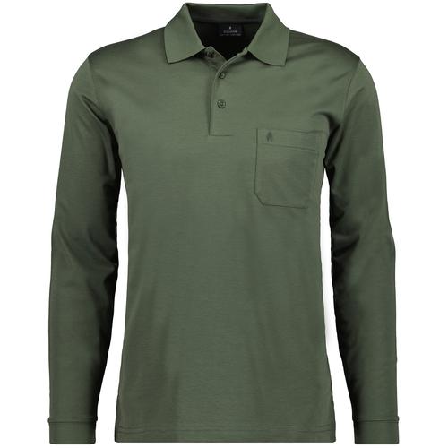 Poloshirt RAGMAN Gr. XL, grün (thymian, 348) Herren Shirts Langarm