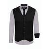 Langarmhemd RUSTY NEAL, Herren, Gr. L, EURO-Größen, grau, 60% Baumwolle, 37% Polyester, 3% Elasthan, mehrfarbig, casual, ohne Ausschnitt, Langarm, Hemden, bestehend aus Hemd, Weste und Krawatte
