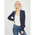 Jerseyblazer VERO MODA "VMJULIA LS BLAZER" Gr. 36, blau (total eclipse) Damen Blazer