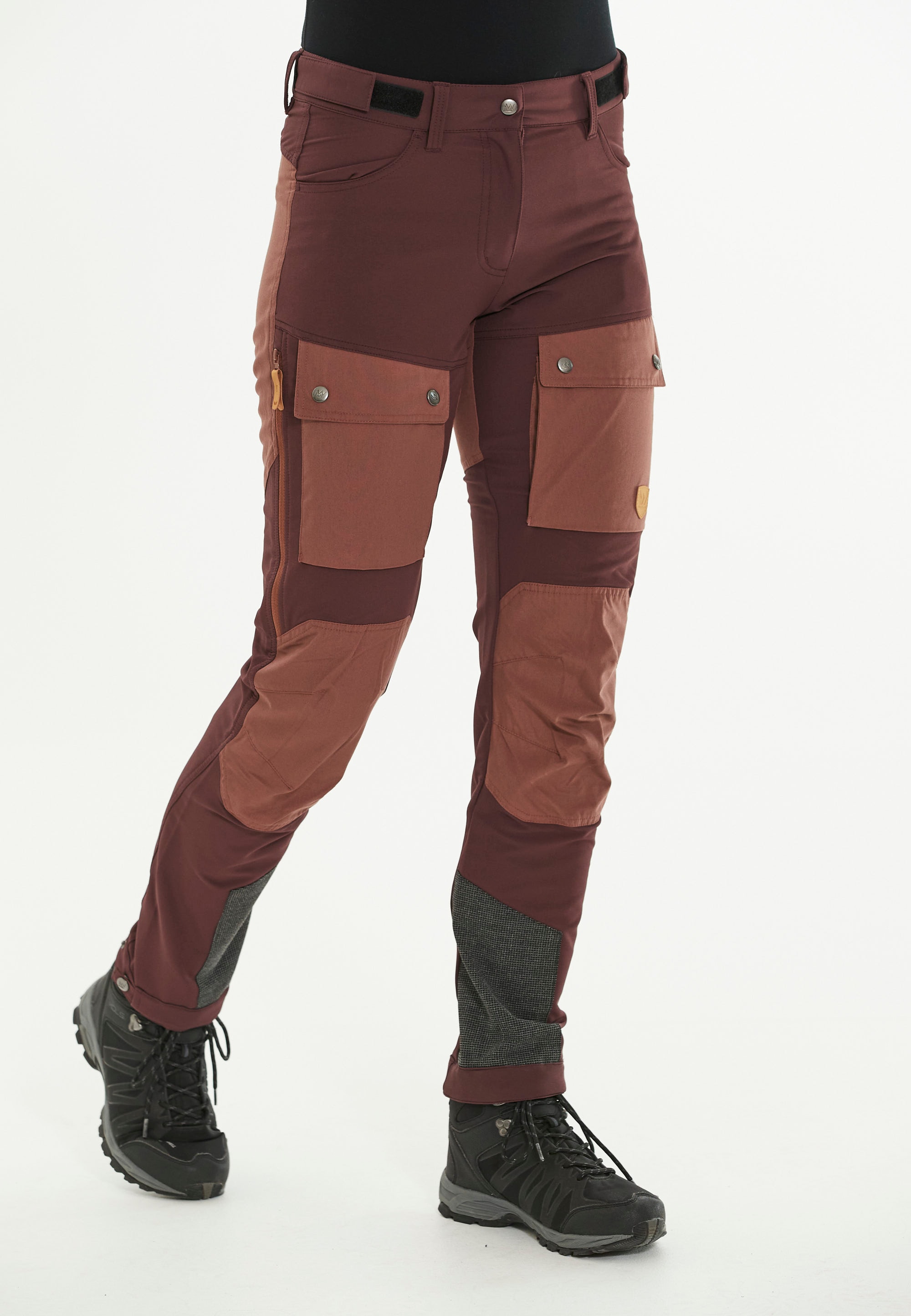 Softshellhose WHISTLER "Anissy", Damen, Gr. 38, EURO-Größen, braun (karamell), 65% Polyester, 35% Baumwolle, mehrfarbig, lang, Hosen, mit atmungsaktivem Material Image
