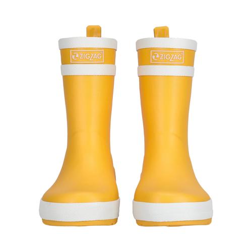 Gummistiefel ZIGZAG Gr. 27, gelb (gelb, weiß) Schuhe Outdoorschuhe aus hochwertigem Naturkautschuk