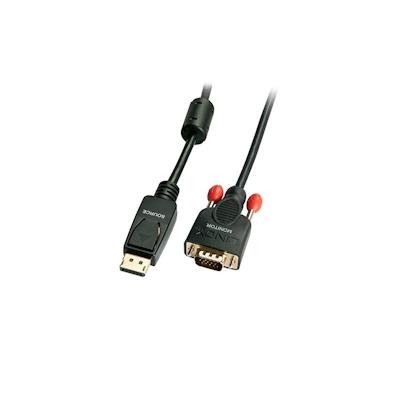 Lindy Displayport VGA Schwarz Kabelschnittstellen-/adapter Konverterkabel DisplayPort/VGA 3m