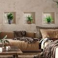 3D-Aufkleber, selbstklebend, 3D-Effekt, tropische Pflanzen, für den Innenbereich – Wandsticker für Schlafzimmer, Erwachsene, 3D-Dekoration, Wohnzimmer, Wandaufkleber, Schlafzimmer, 30 x 90 cm