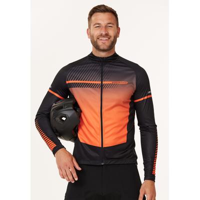 Radtrikot ENDURANCE "Jillard" Gr. S, orange (orange, schwarz) Herren Trikots mit reflektierenden Elementen