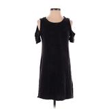 Hollister Casual Dress - Shift: Black Solid Dresses - Women's Size X-Small