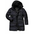 Mey & Edlich Herren langer Anorak Regular Fit Schwarz gemustert