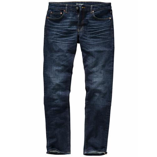 Mey & Edlich Herren Jeans-Hose Slim Fit Blau einfarbig