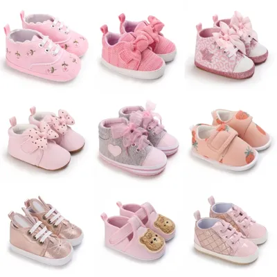 Chaussures de princesse roses pour bébé souliers pour enfant nouveau-né décontracté sport
