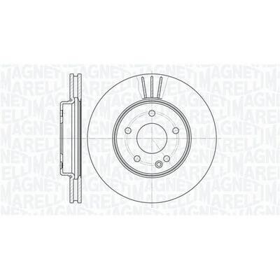 MAGNETI MARELLI Bremsscheibe vorne rechts links innenbelüftet Ø288mm 288mm für MERCEDES-BENZ A2104210712 2104210712 A210