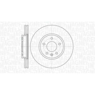 MAGNETI MARELLI Bremsscheibe vorne rechts links innenbelüftet Ø300mm 300mm für VAUXHALL CHEVROLET OPEL 23118060 13502051