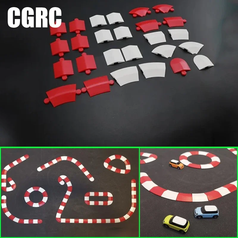 Mini piste de course à la dérive pour voiture RC, épissage de scènes, 1:76, 1:32, 1:28, bricolage, 1/76