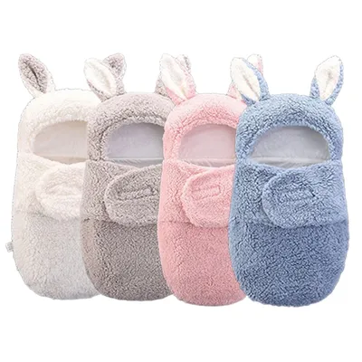 Sac de couchage en coton doux pour bébé de 0 à 6 mois enveloppe pour nouveau-nés cocon couverture