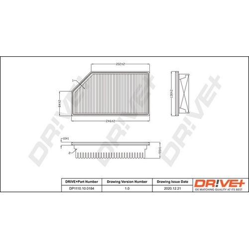 Drive+ Luftfilter für HYUNDAI KIA S28113-1P000 28113-1J000 28113-1P000 DP1110.10.0184