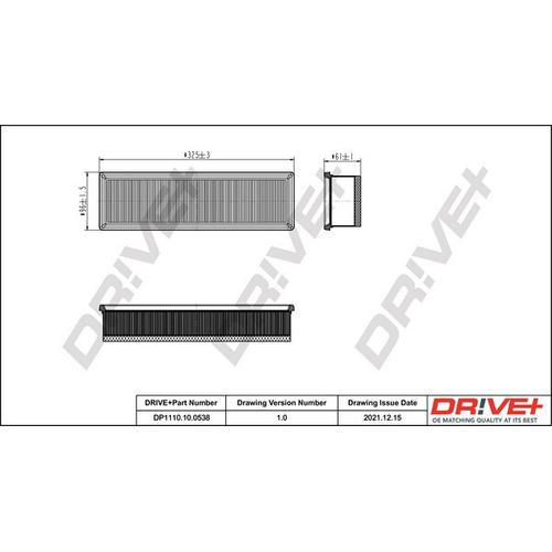 Drive+ Luftfilter für RENAULT 165469466R DP1110.10.0538